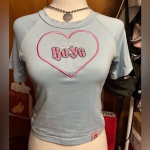 Cotton Candy Apparel Sky Blue “Boys” baby tee
